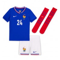 Maglia Calcio Francia Ibrahima Konate #24 Prima Divisa Bambino Europei 2024 Manica Corta (+ pantaloncini)